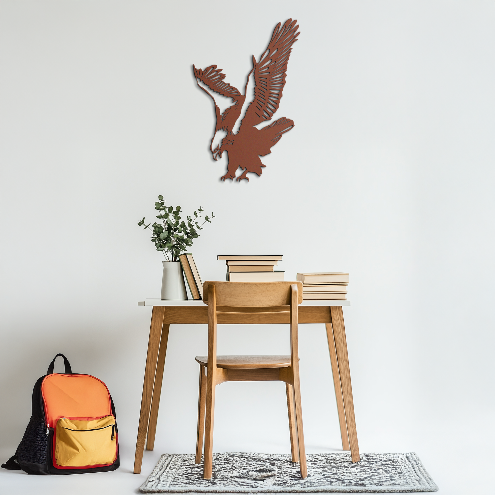Majestic Eagle Metal Wall Art - Powerful Steel Bird Silhouette - KAF059 - Tampa Home & Garden Store