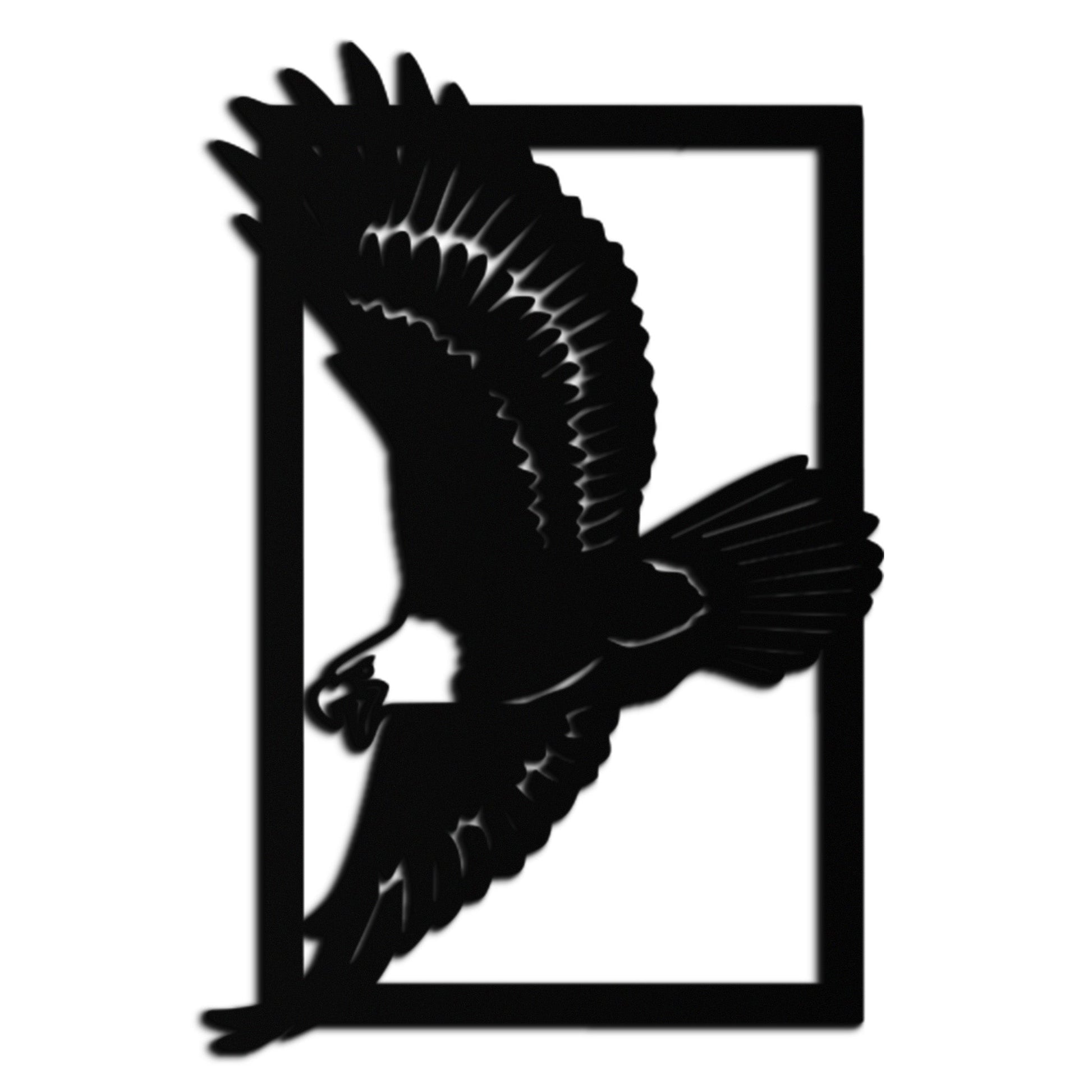 Majestic Eagle Metal Wall Art - Steel Wall Decor for Home and Office - KAF055 - Tampa Home & Garden Store