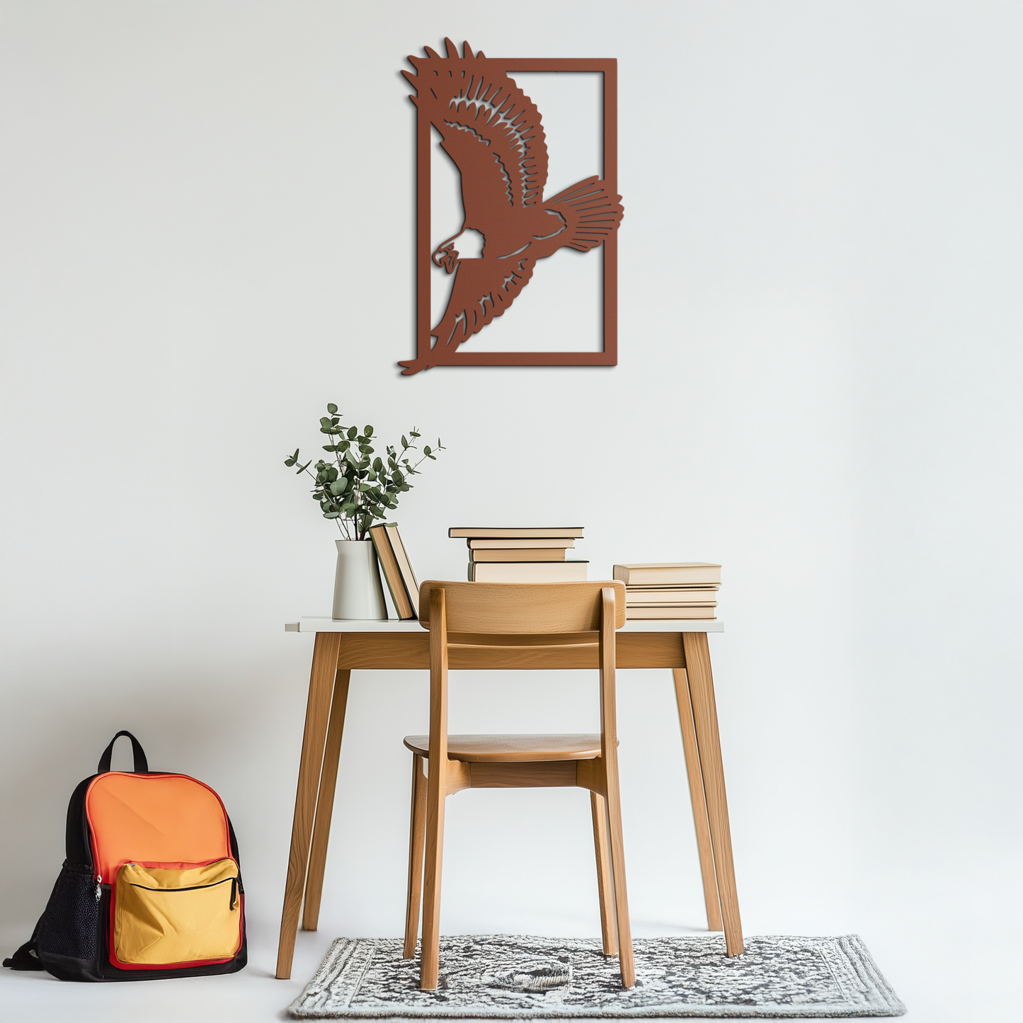 Majestic Eagle Metal Wall Art - Steel Wall Decor for Home and Office - KAF055 - Tampa Home & Garden Store