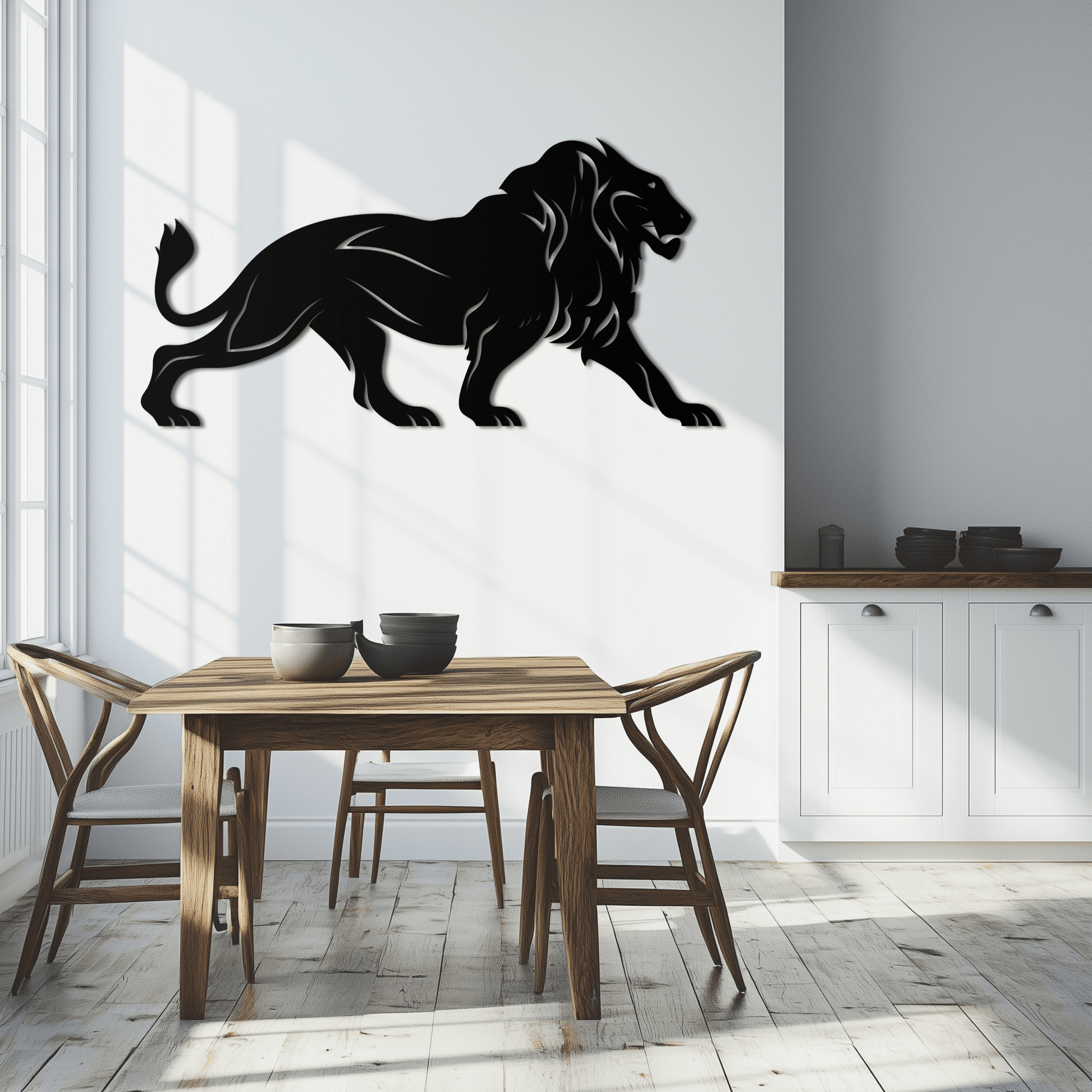 Majestic Lion Wall Art - Steel Wall Decor for Home and Office -KAF002 - Tampa Home & Garden Store