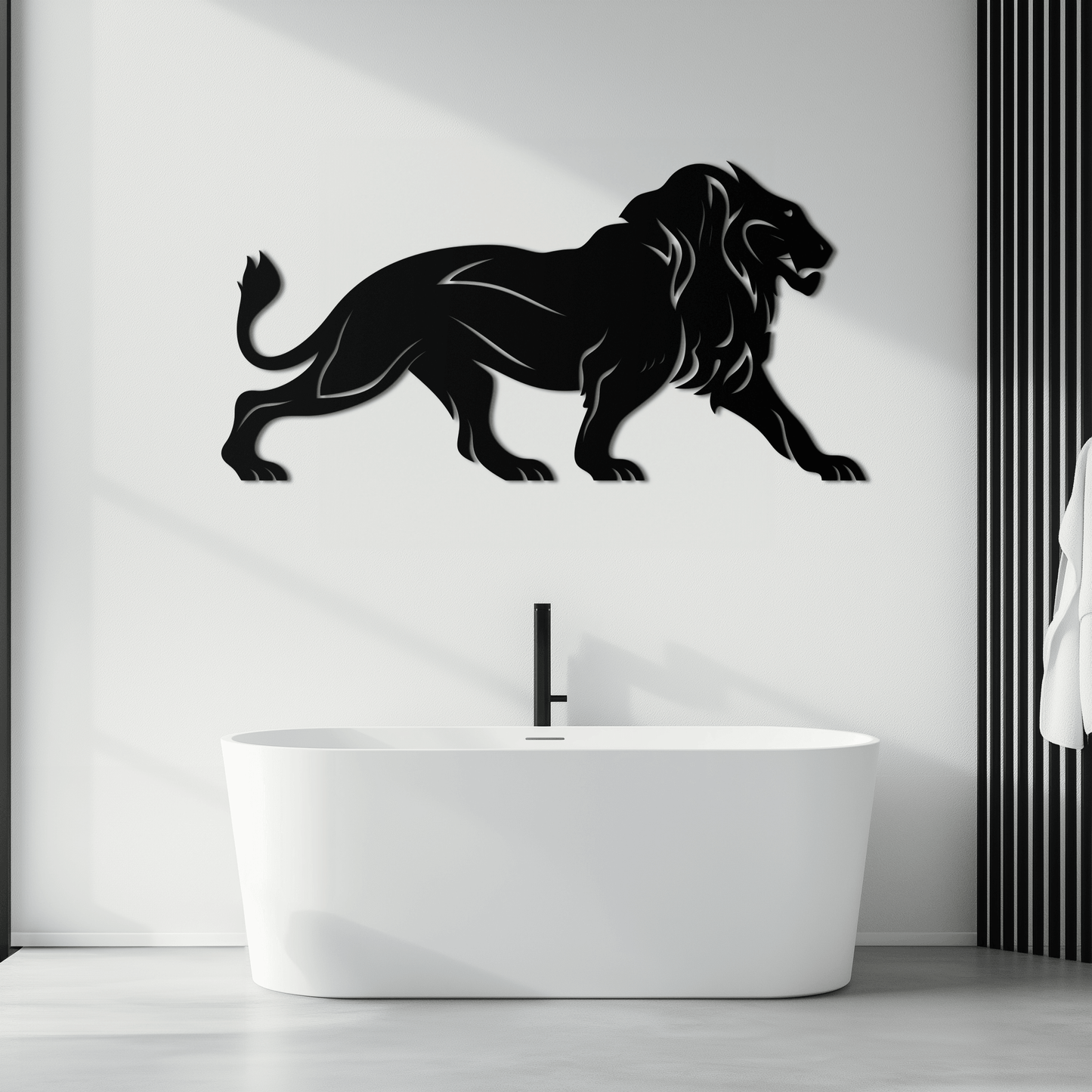 Majestic Lion Wall Art - Steel Wall Decor for Home and Office -KAF002 - Tampa Home & Garden Store