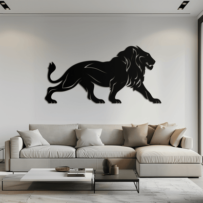 Majestic Lion Wall Art - Steel Wall Decor for Home and Office -KAF002 - Tampa Home & Garden Store