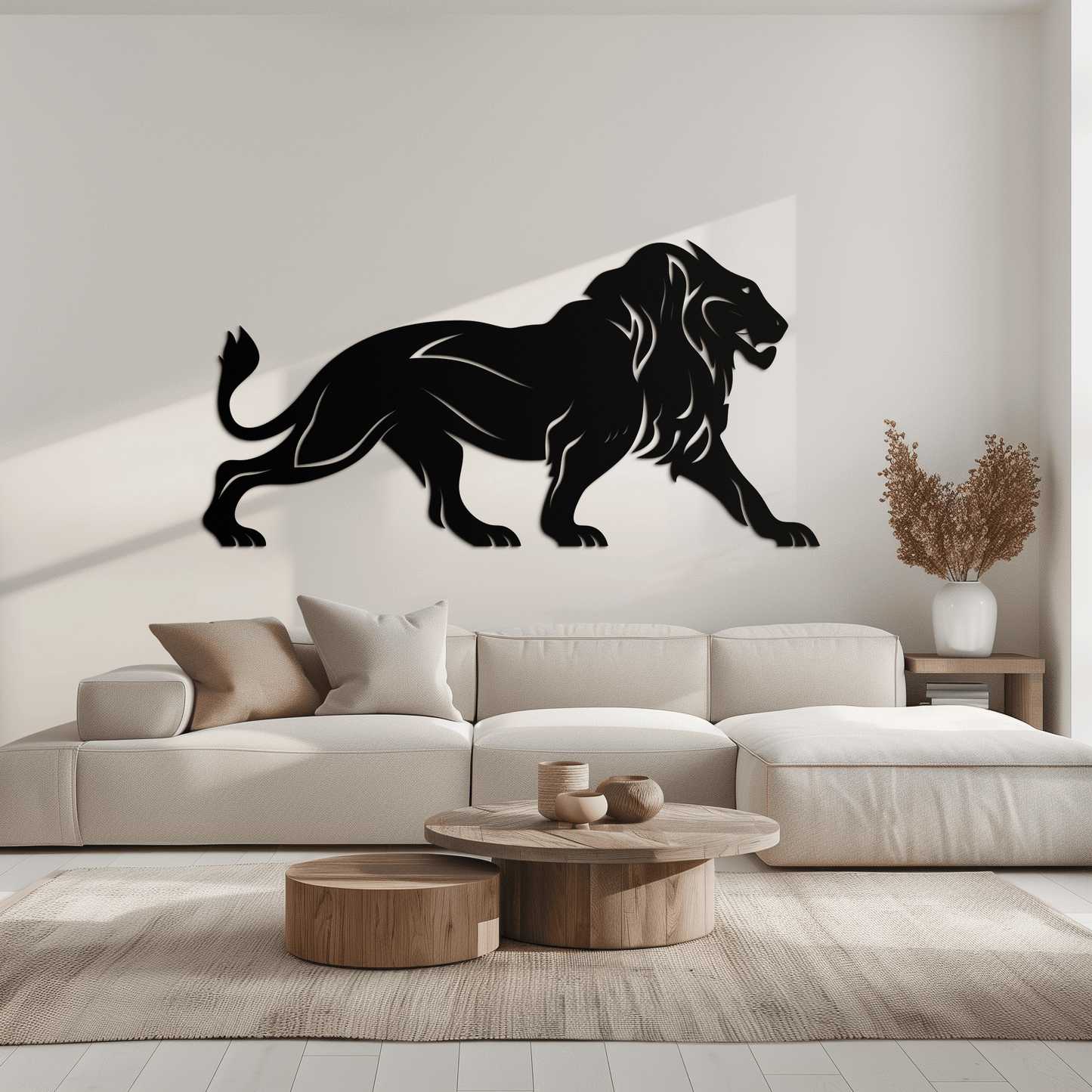 Majestic Lion Wall Art - Steel Wall Decor for Home and Office -KAF002 - Tampa Home & Garden Store