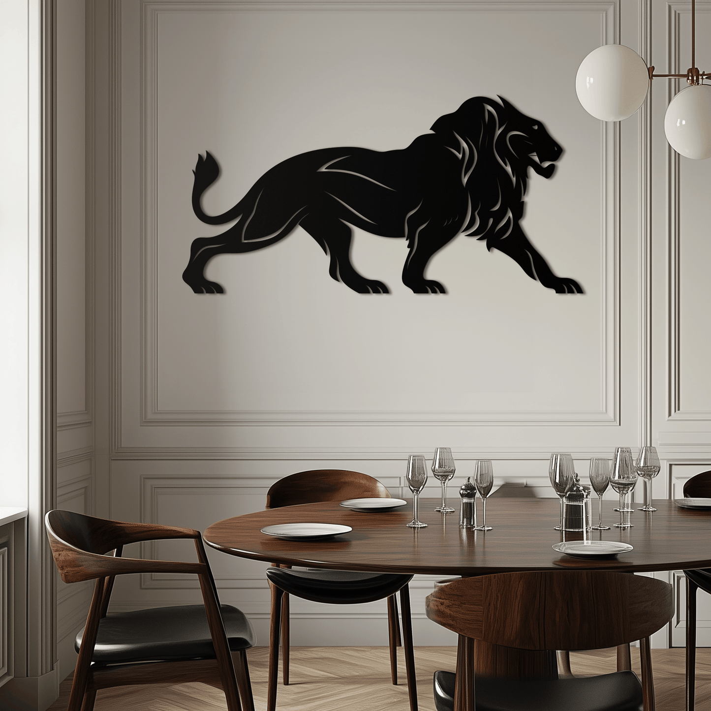 Majestic Lion Wall Art - Steel Wall Decor for Home and Office -KAF002 - Tampa Home & Garden Store