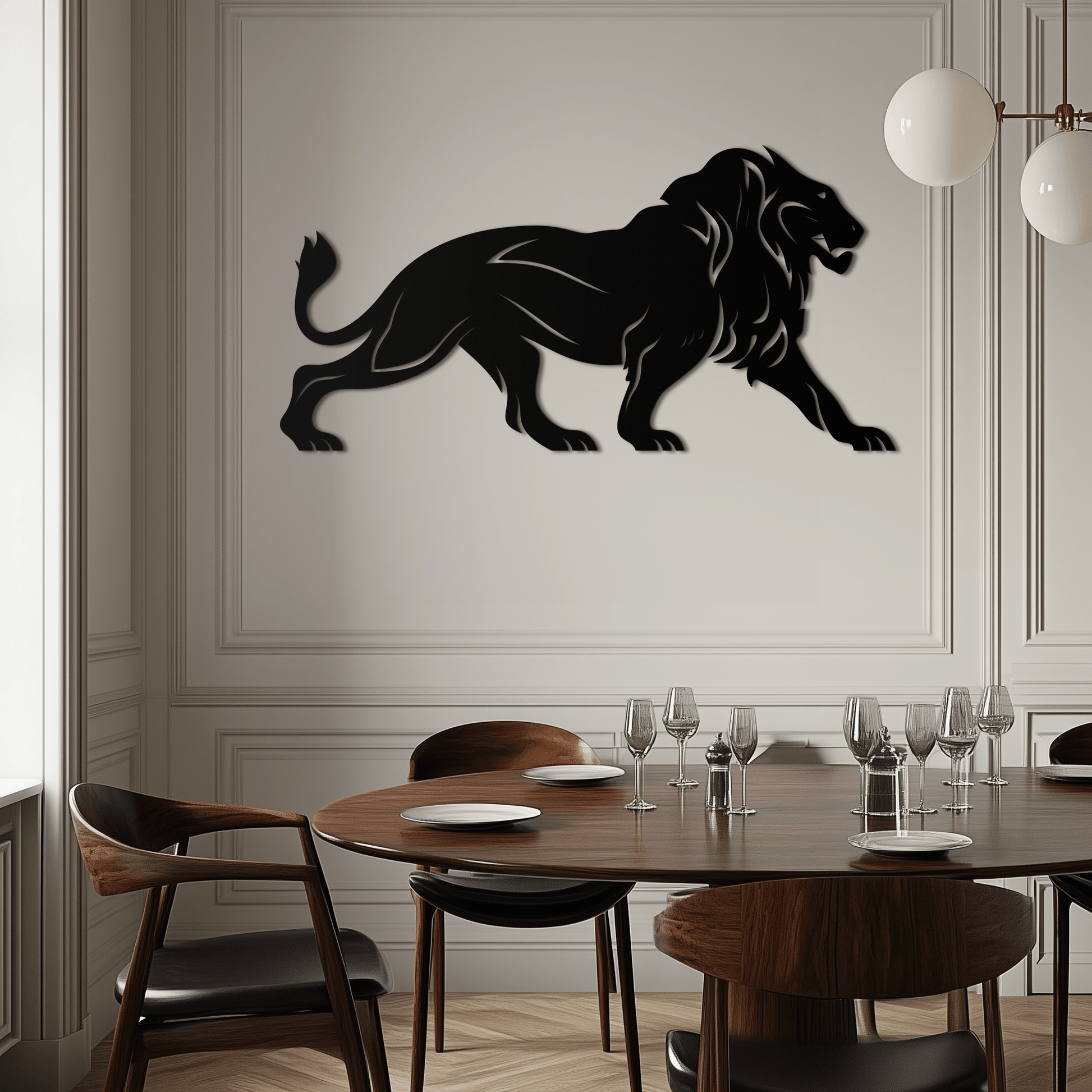 Majestic Lion Wall Art - Steel Wall Decor for Home and Office -KAF002 - Tampa Home & Garden Store