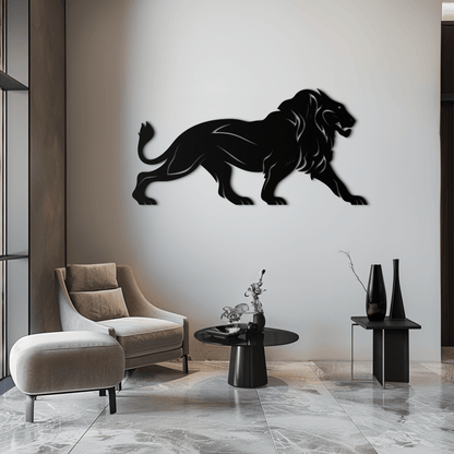 Majestic Lion Wall Art - Steel Wall Decor for Home and Office -KAF002 - Tampa Home & Garden Store