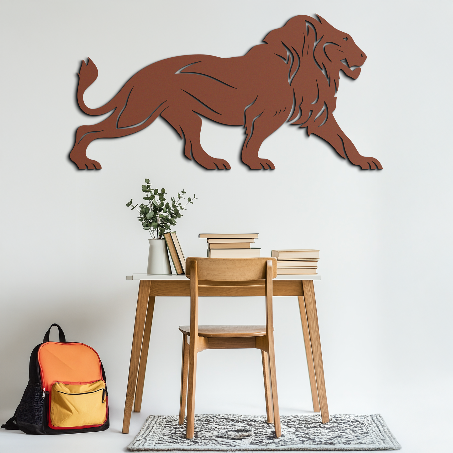 Majestic Lion Wall Art - Steel Wall Decor for Home and Office -KAF002 - Tampa Home & Garden Store