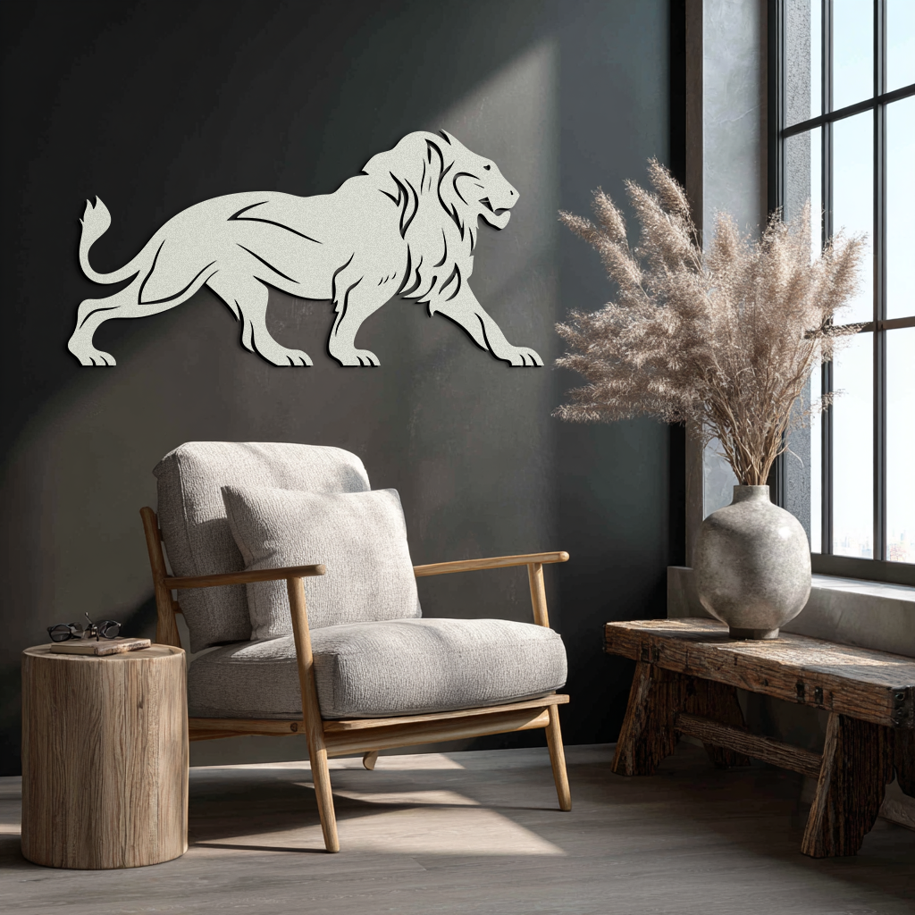 Majestic Lion Wall Art - Steel Wall Decor for Home and Office -KAF002 - Tampa Home & Garden Store