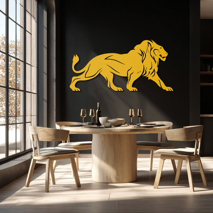 Majestic Lion Wall Art - Steel Wall Decor for Home and Office -KAF002 - Tampa Home & Garden Store