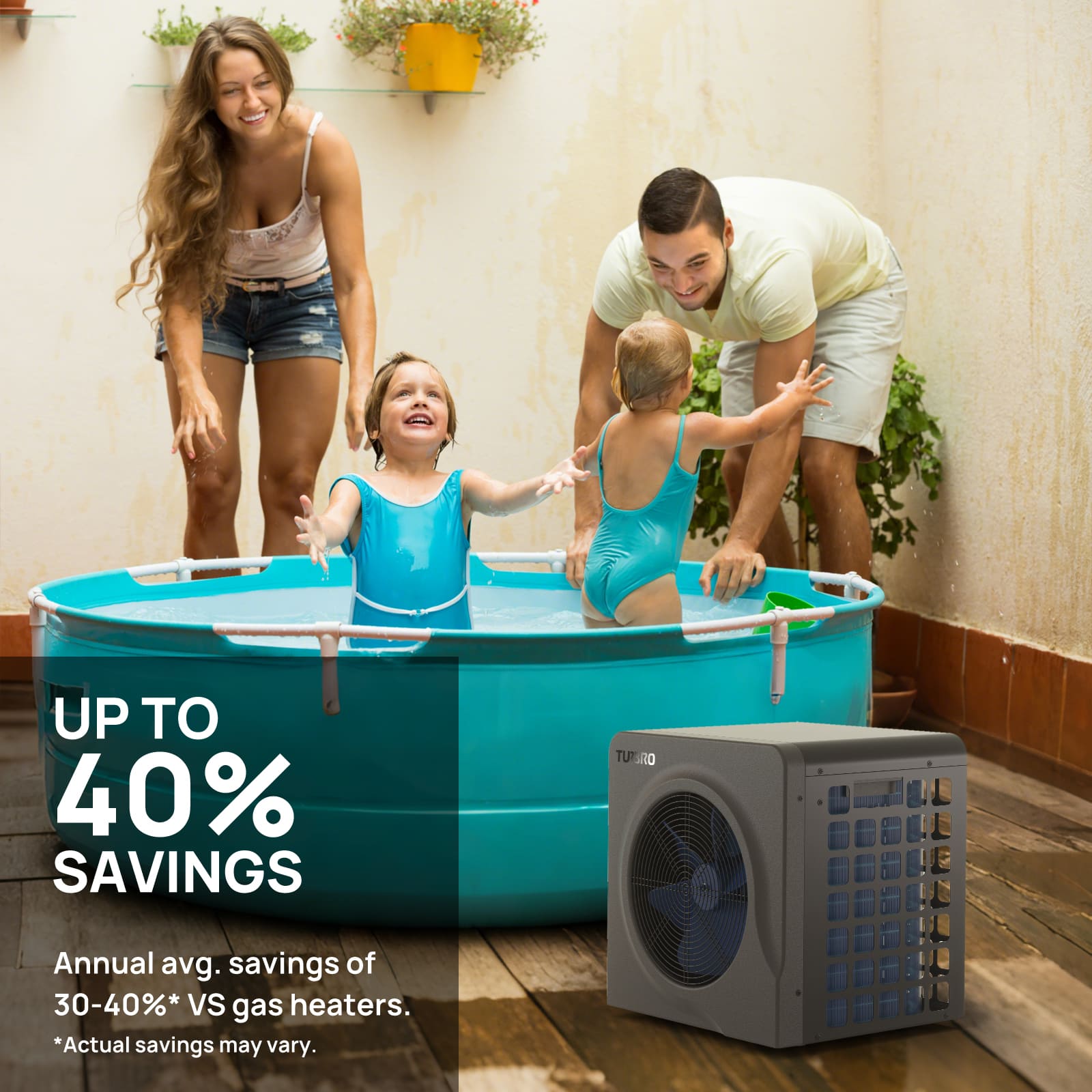 Manatee Swimming Pool Heat Pump, 18K/20K BTU - Tampa Home & Garden Store