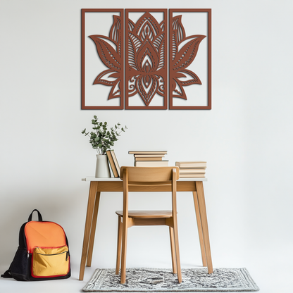 Mandala Lotus Metal Wall Art - Elegant & Spiritual Home Decor - KAF148 - Tampa Home & Garden Store