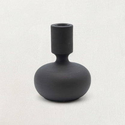 Mango Wood Taper Candle Holder, Black - Tampa Home & Garden Store