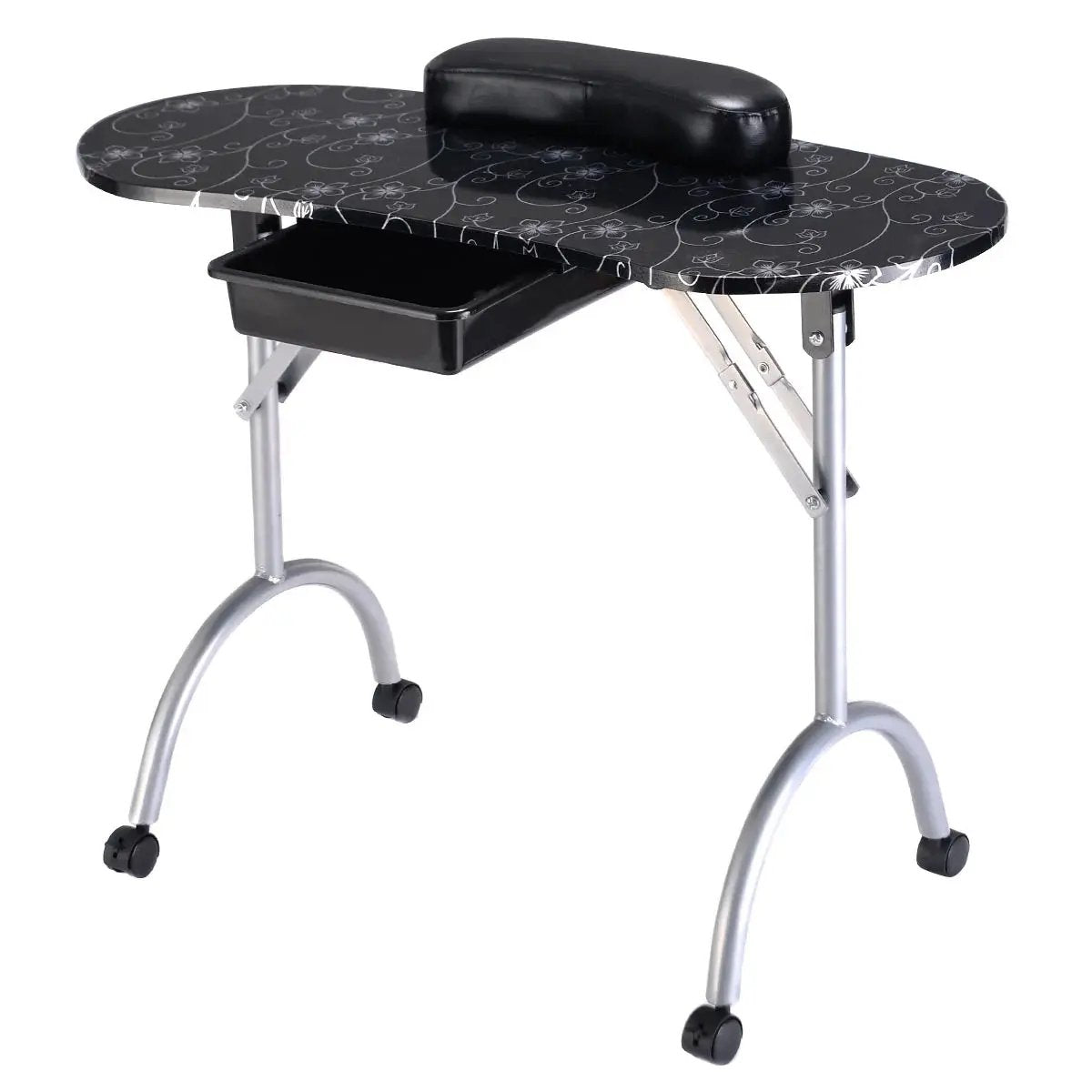 Foldable Manicure Table With Wrist Cushion