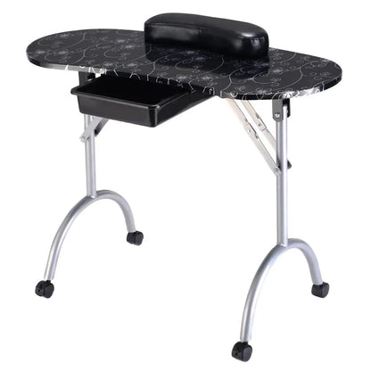 Foldable Manicure Table With Wrist Cushion