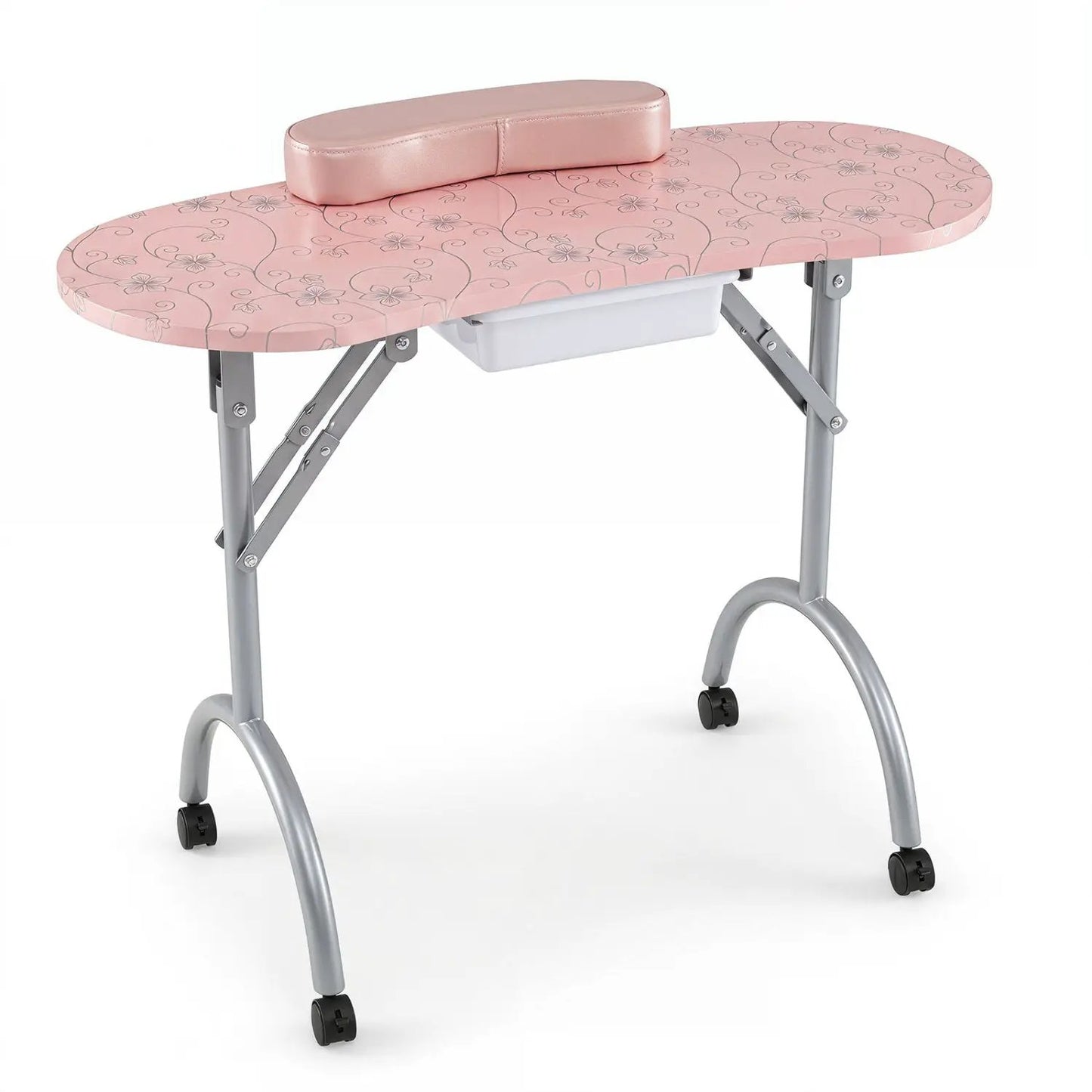 Foldable Manicure Table With Wrist Cushion
