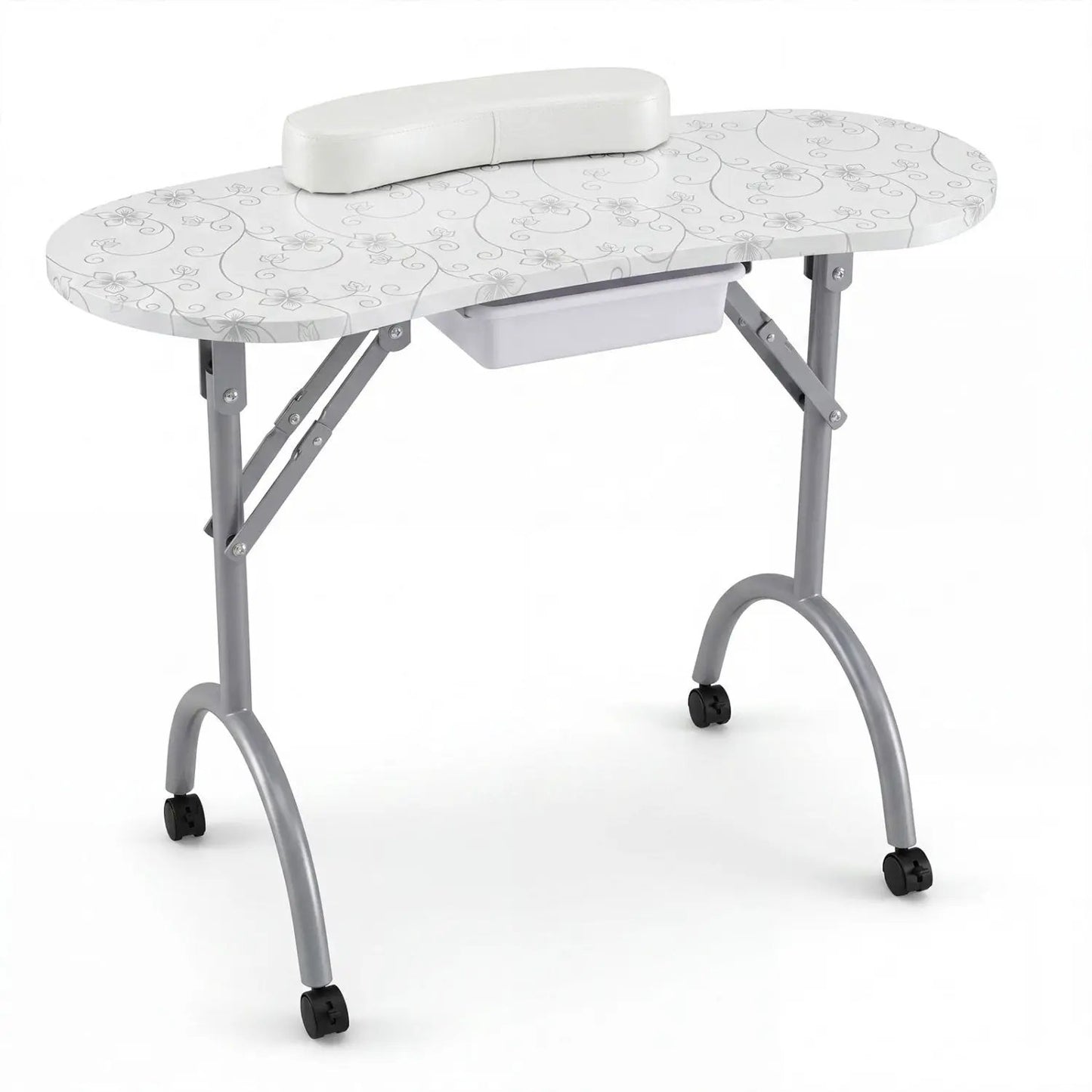 Foldable Manicure Table With Wrist Cushion