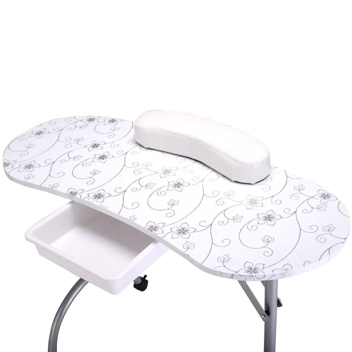 Foldable Manicure Table With Wrist Cushion