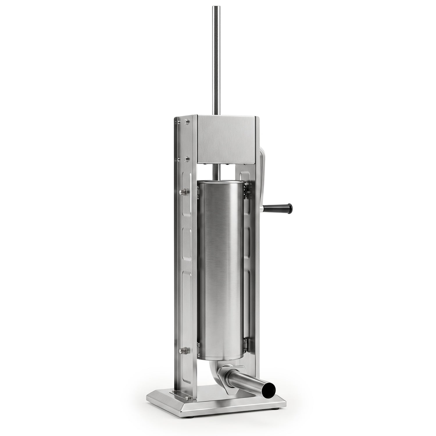 Manual Sausage Stuffer DirectDeals stainless steel vertical unit with crank handle on base on Tampa Home & Garden Store