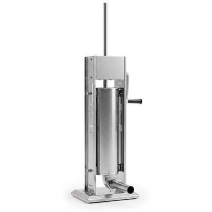 Manual Sausage Stuffer DirectDeals stainless steel vertical unit with crank handle on base on Tampa Home & Garden Store