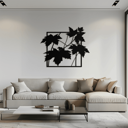 Maple Leaf Metal Wall Art - Steel Wall Decor for Home and Office - KAF012 - Tampa Home & Garden Store