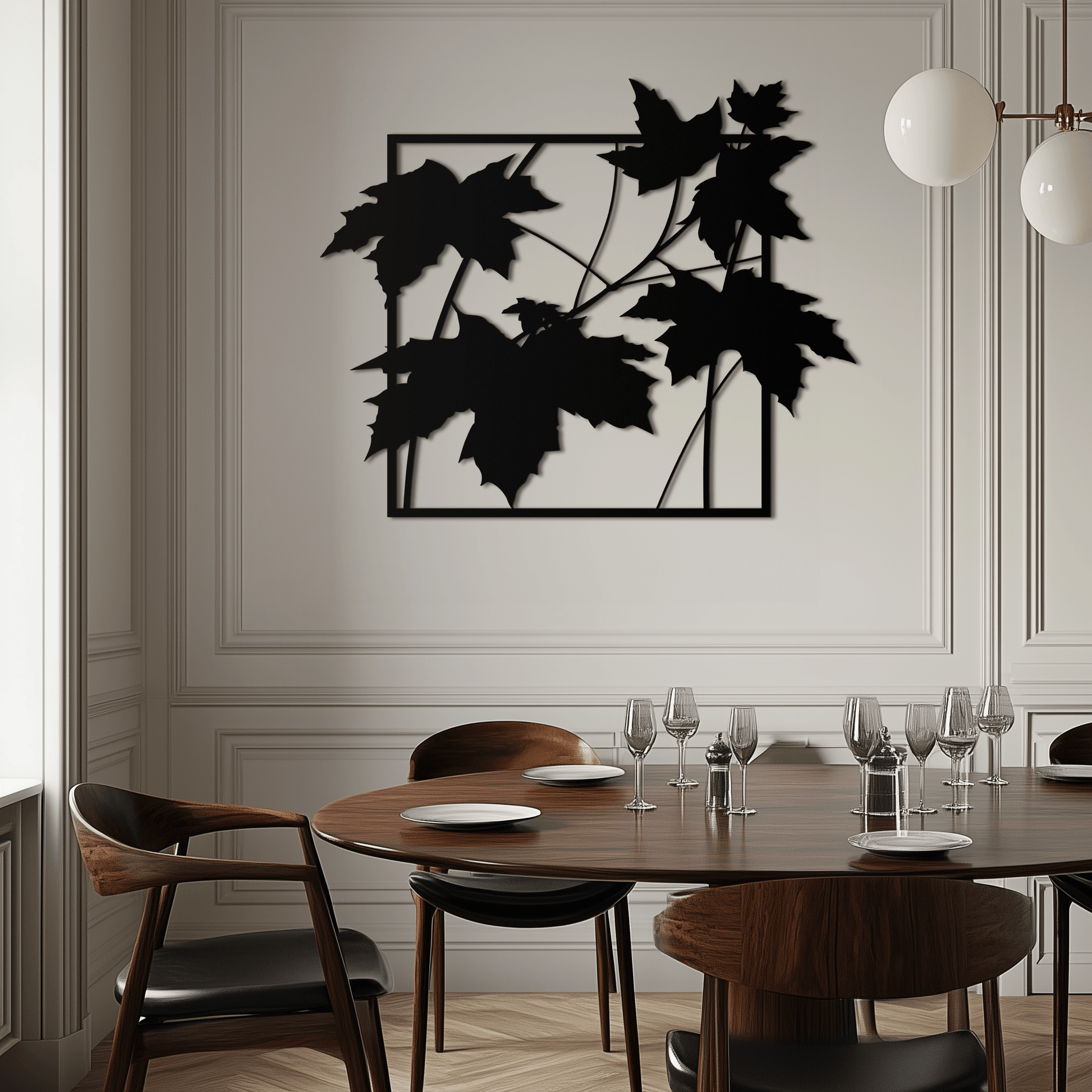 Maple Leaf Metal Wall Art - Steel Wall Decor for Home and Office - KAF012 - Tampa Home & Garden Store