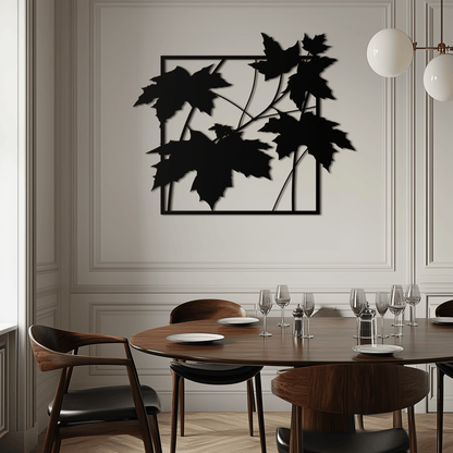 Maple Leaf Metal Wall Art - Steel Wall Decor for Home and Office - KAF012 - Tampa Home & Garden Store