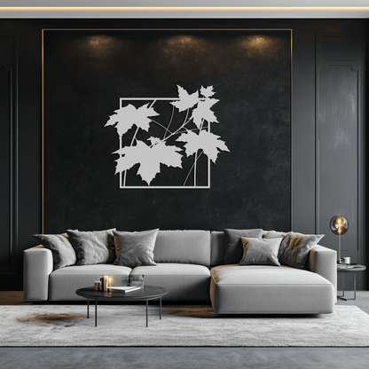 Maple Leaf Metal Wall Art - Steel Wall Decor for Home and Office - KAF012 - Tampa Home & Garden Store