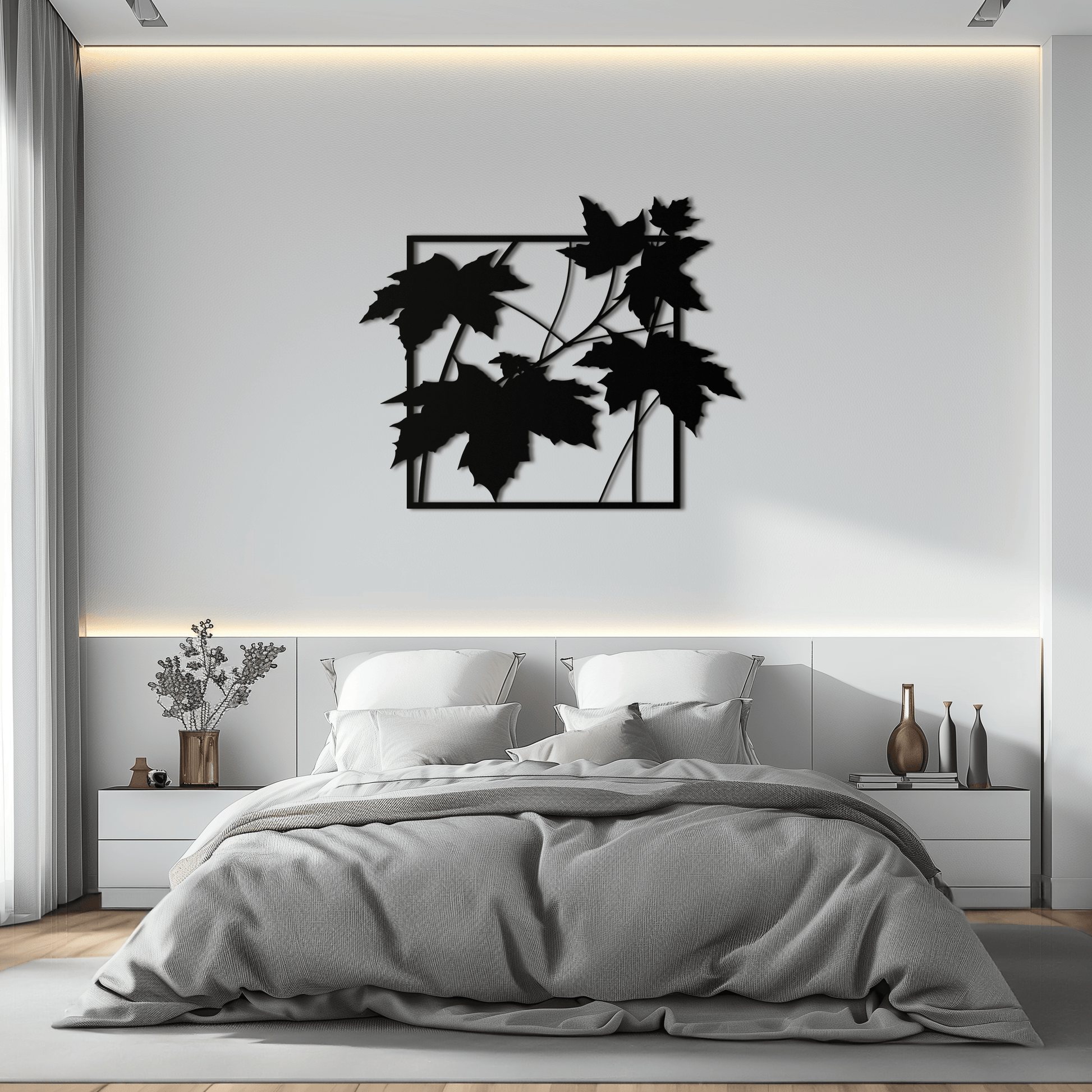 Maple Leaf Metal Wall Art - Steel Wall Decor for Home and Office - KAF012 - Tampa Home & Garden Store