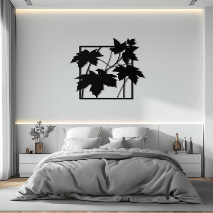 Maple Leaf Metal Wall Art - Steel Wall Decor for Home and Office - KAF012 - Tampa Home & Garden Store
