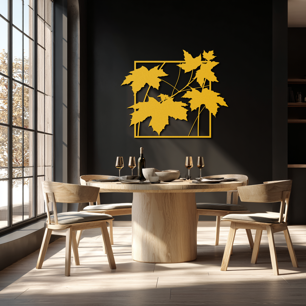 Maple Leaf Metal Wall Art - Steel Wall Decor for Home and Office - KAF012 - Tampa Home & Garden Store