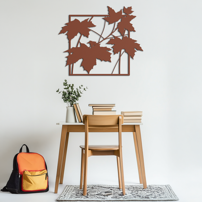 Maple Leaf Metal Wall Art - Steel Wall Decor for Home and Office - KAF012 - Tampa Home & Garden Store