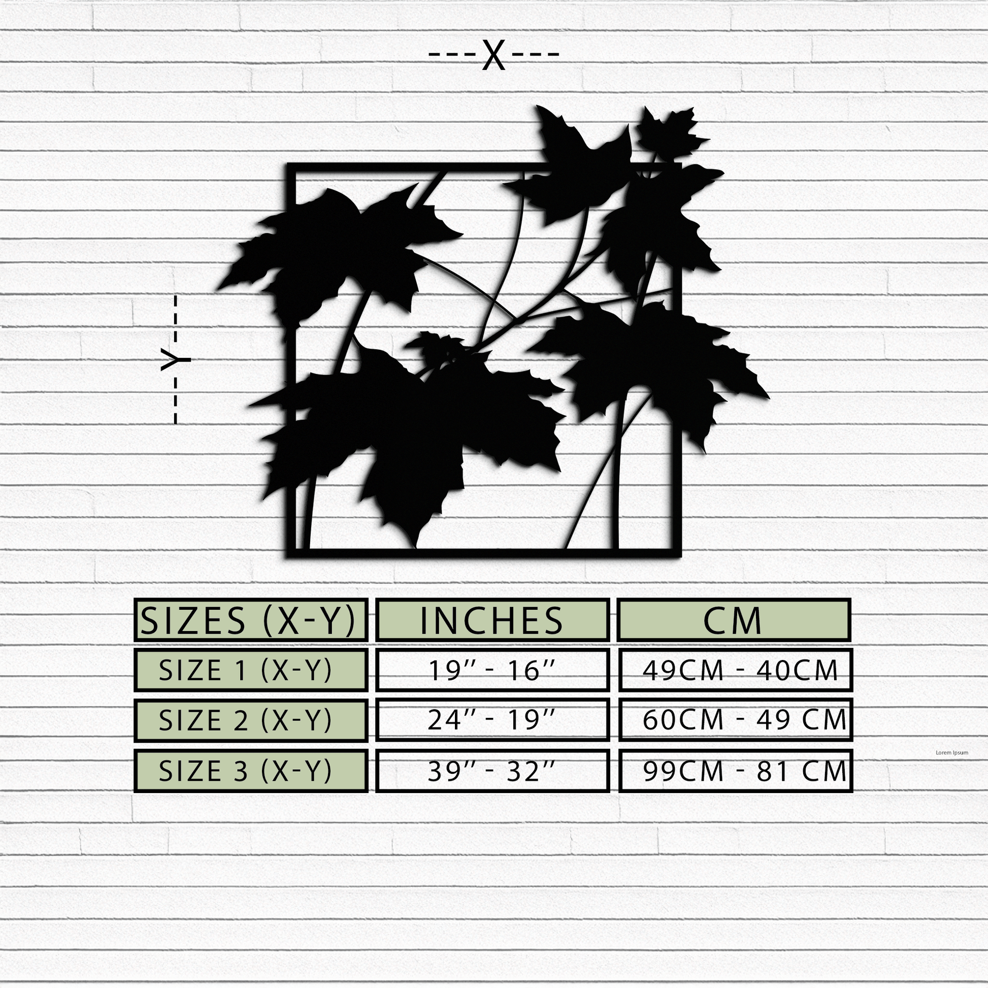 Maple Leaf Metal Wall Art - Steel Wall Decor for Home and Office - KAF012 - Tampa Home & Garden Store