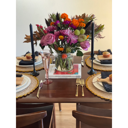Marigold Raffia Placemats, Boho Round Natural Hand Woven Placemats, Table Mats for Dining Table - Tampa Home & Garden Store