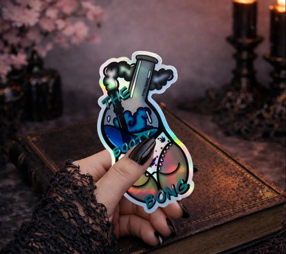 Marijuana Booty Bong- Goth Waterproof Sticker – Where Fun Meets Plant-Powered Vibes! - Perfect for Scrapbooking and Collecting - Tampa Home & Garden Store