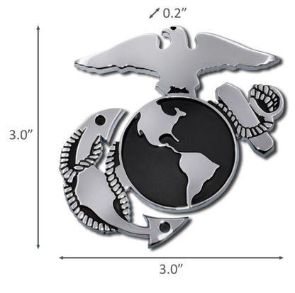 Marine Corps Insignia Car Emblem - Tampa Home & Garden Store