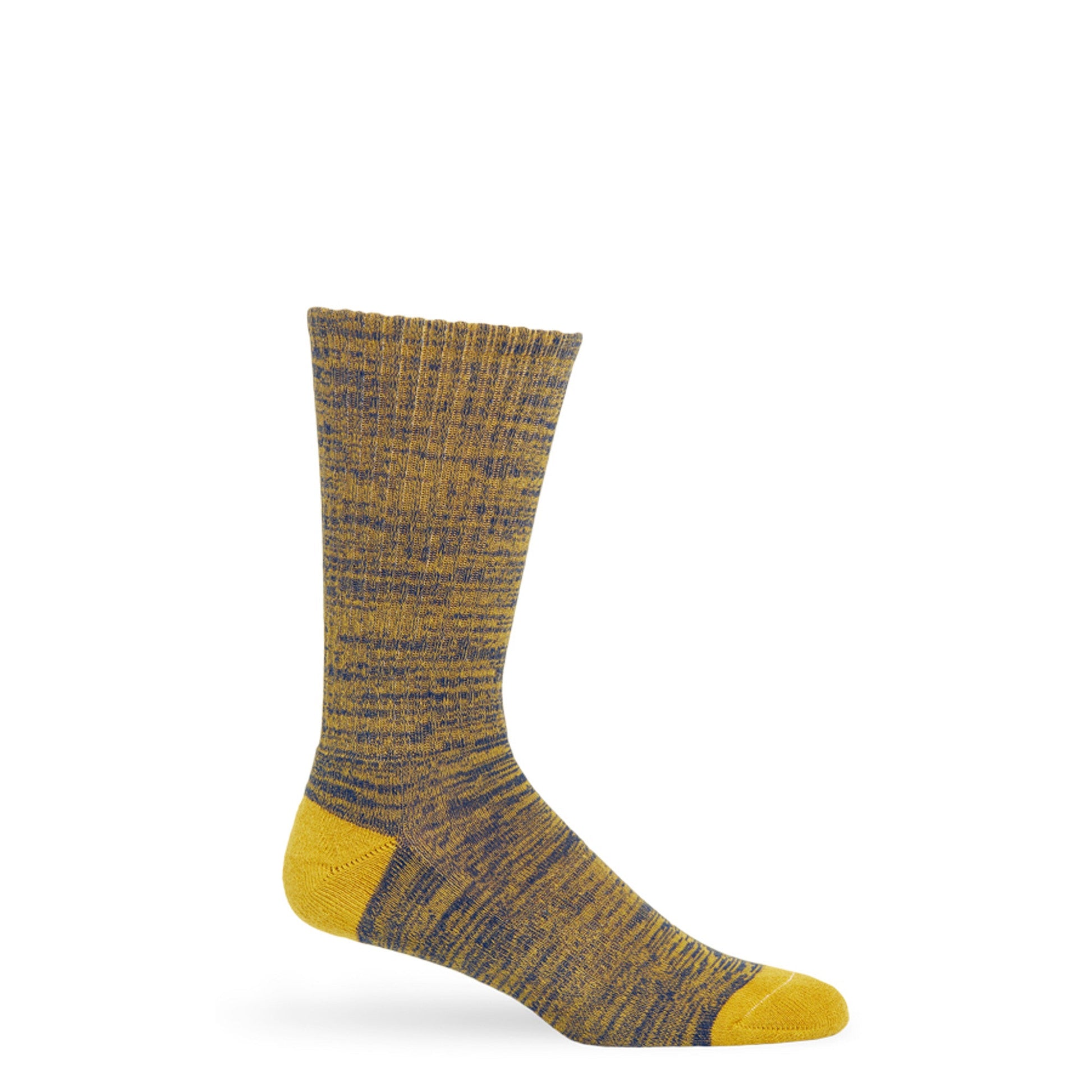 Navy Gold Mixed Socks 8 Pack by DeadSoxy team colorways marled navy and gold knit sock on Tampa Home & Garden Store