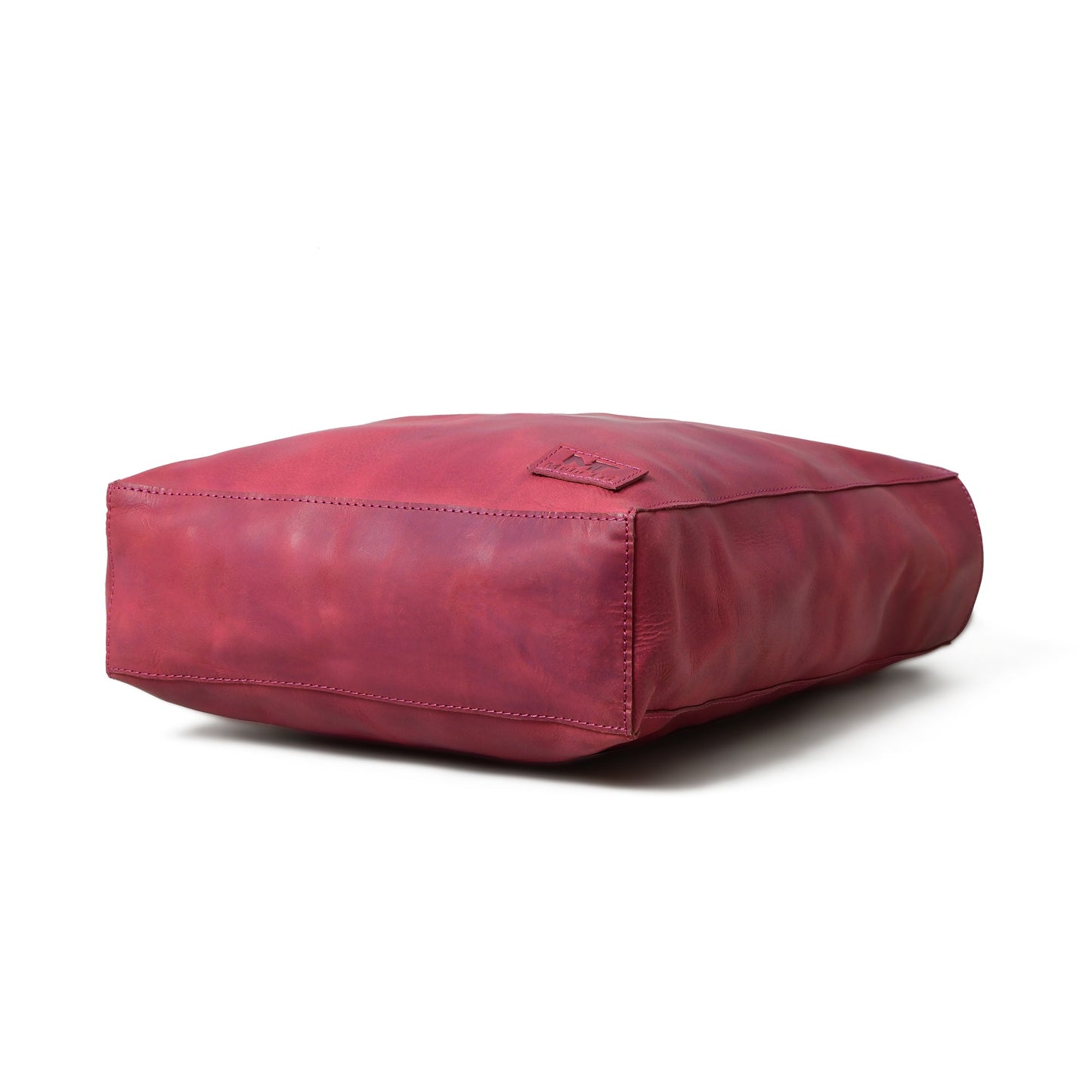 Maroon Leather Tote Bag - Tampa Home & Garden Store