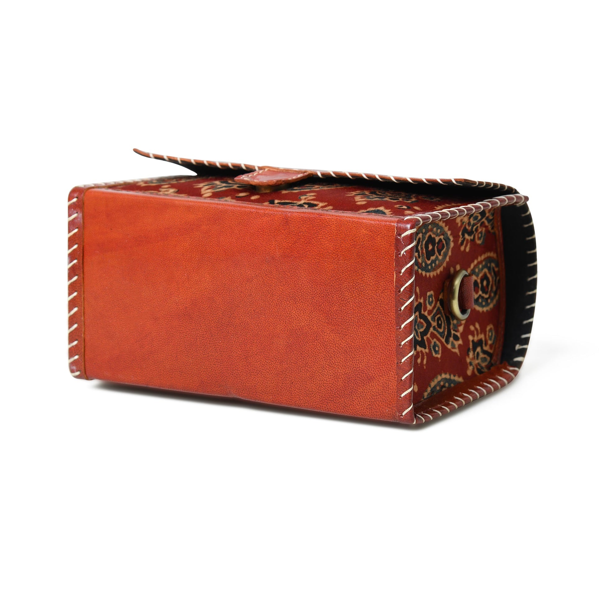 Maroon Mystique Ajrakh Satchel Purse - Tampa Home & Garden Store
