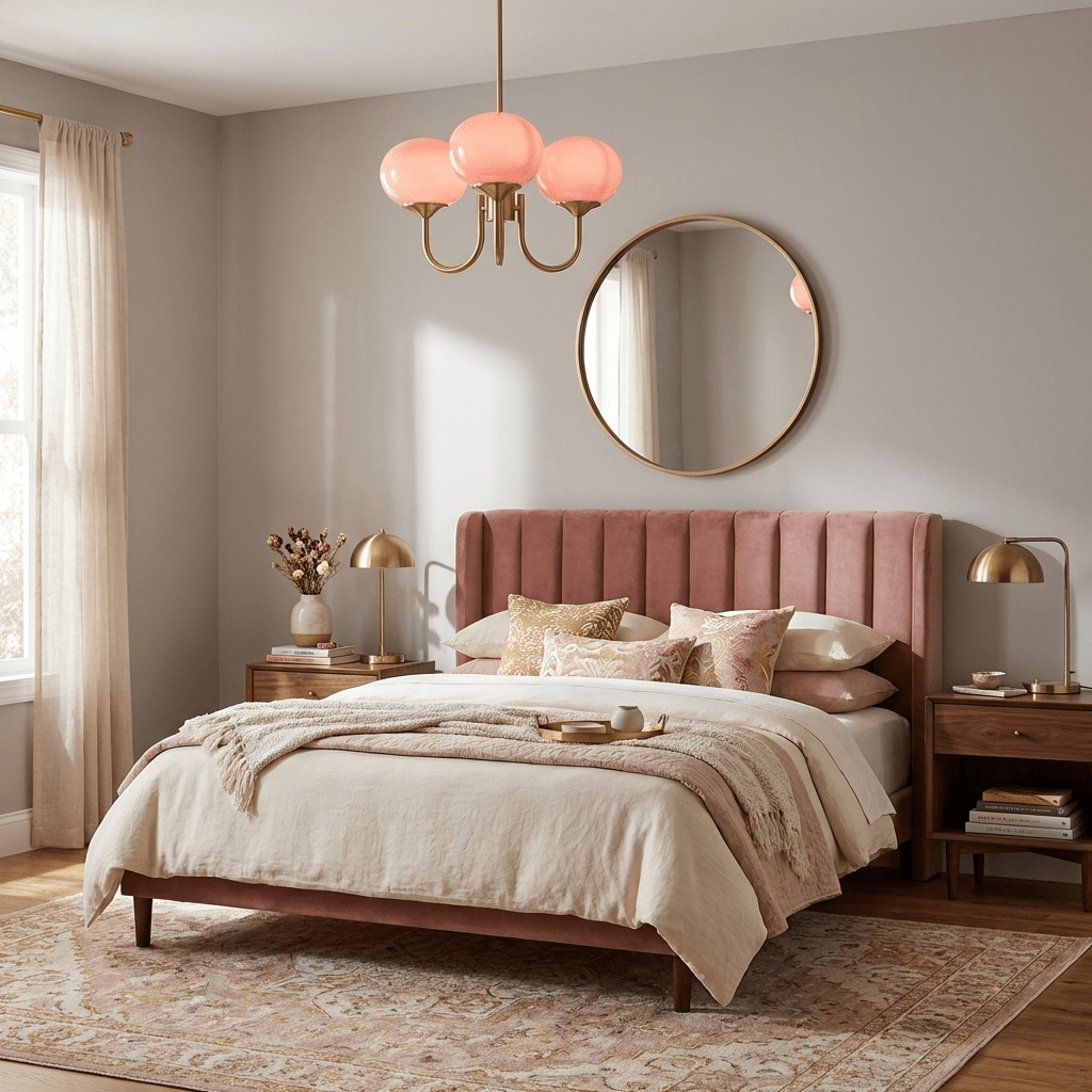 Chandelier Marshmallow by Moktan Sabai: modern glass bubble lights with pink shades on Tampa Home & Garden Store