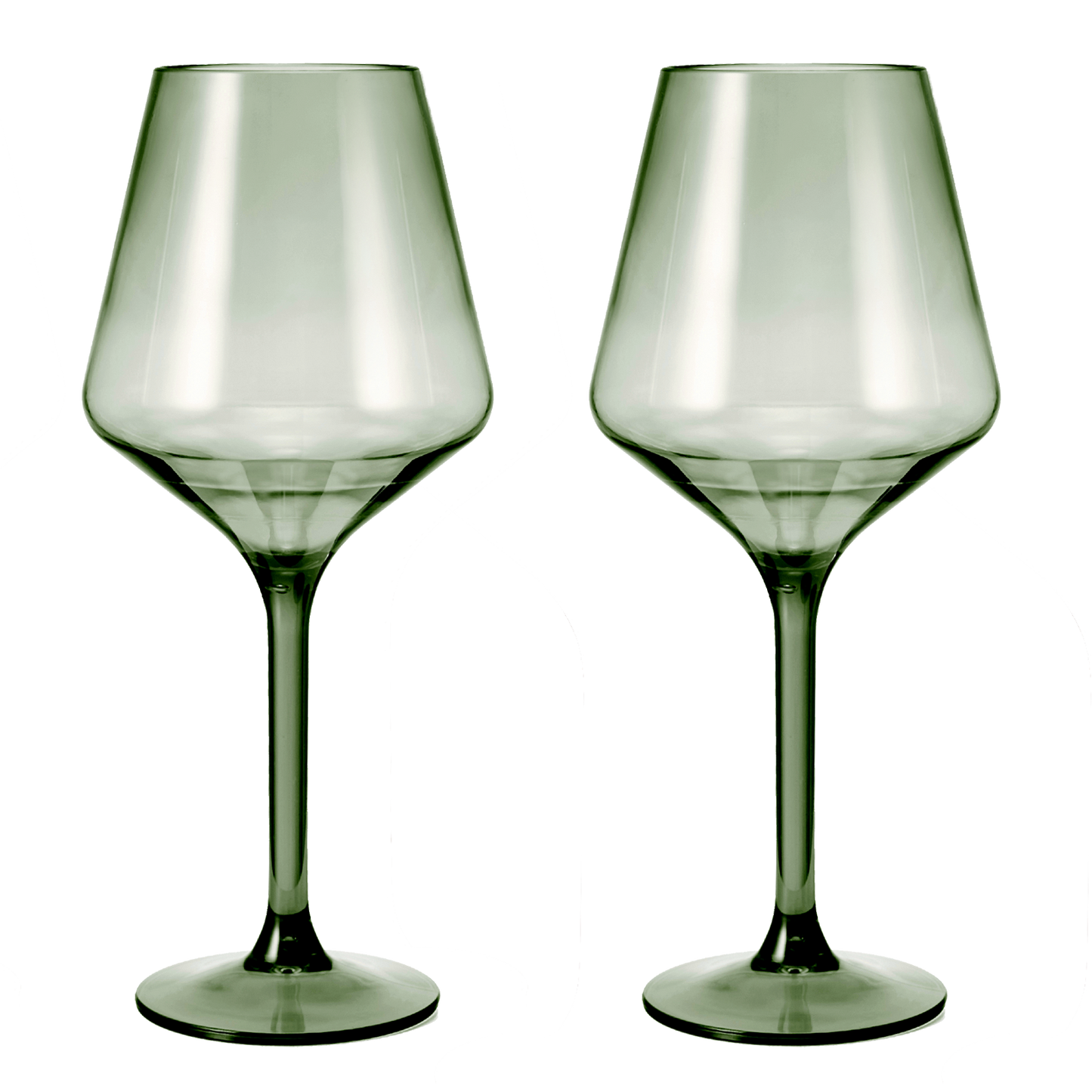 Saint Tropez Acrylic Stemmed Wine Glass of Two