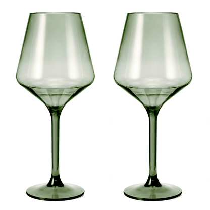 Saint Tropez Acrylic Stemmed Wine Glass of Two