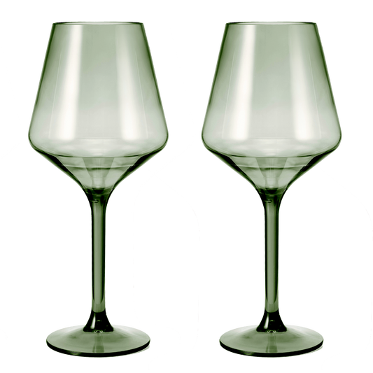 Saint Tropez Acrylic Stemmed Wine Glass of Two