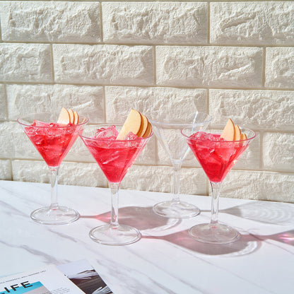 Barcelona Acrylic Martini Glassware Set of 4