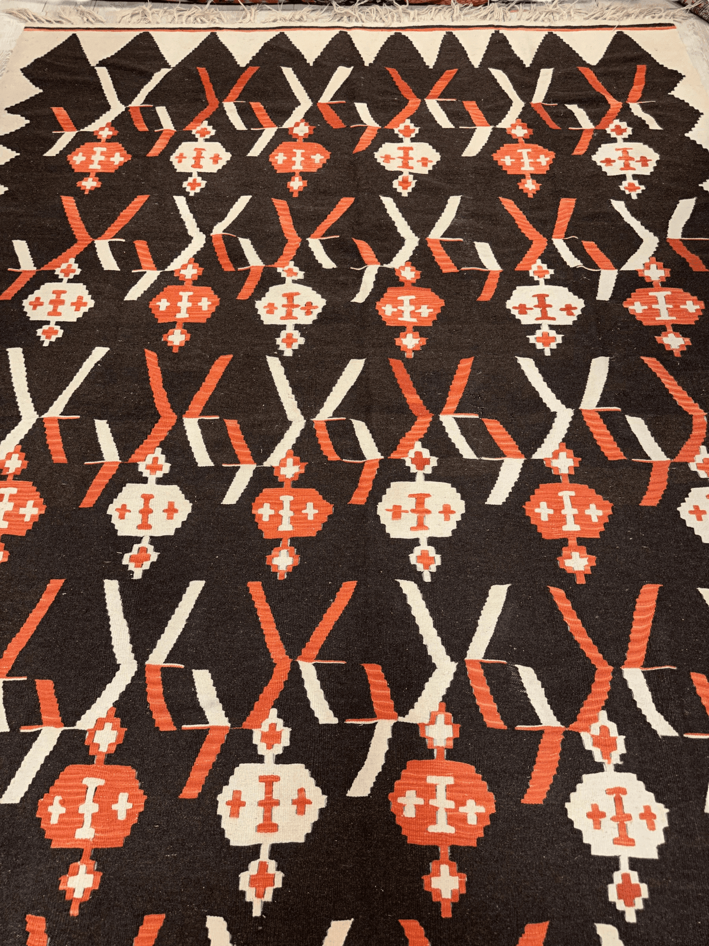Masterpiece Large Vintage minimalistic Karabakh Kilim 7’5” x 11’ - Tampa Home & Garden Store