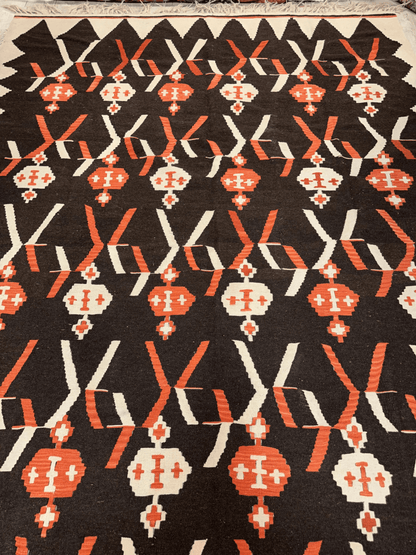 Masterpiece Large Vintage minimalistic Karabakh Kilim 7’5” x 11’ - Tampa Home & Garden Store
