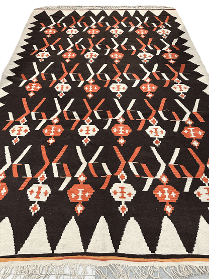 Masterpiece Large Vintage minimalistic Karabakh Kilim 7’5” x 11’ - Tampa Home & Garden Store