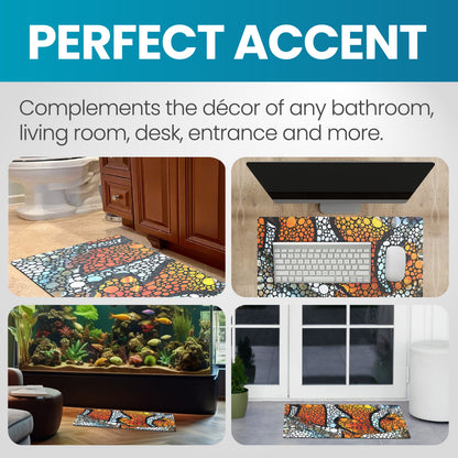 Flipper Aquarium Mat With Clownfish Artwork