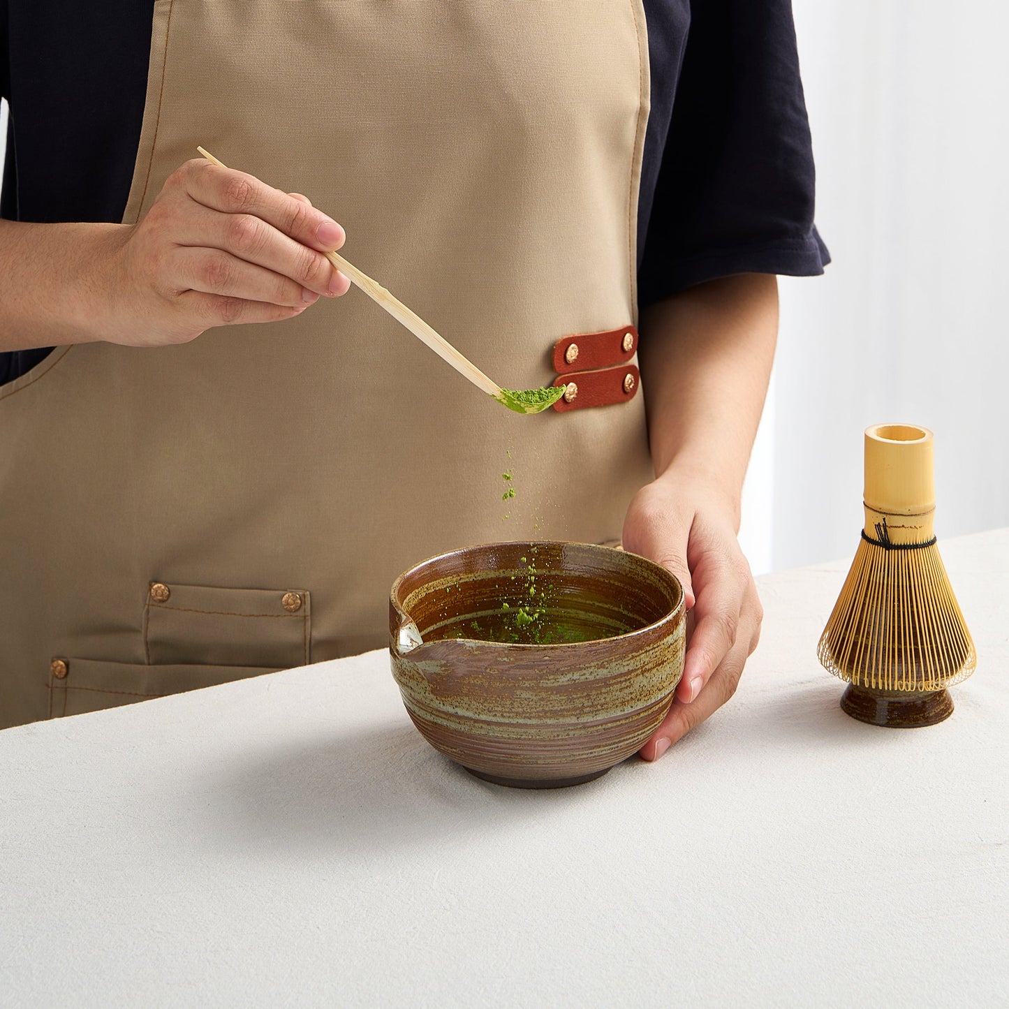 Japanese Matcha Set with Tortoise Bowl and Whisk