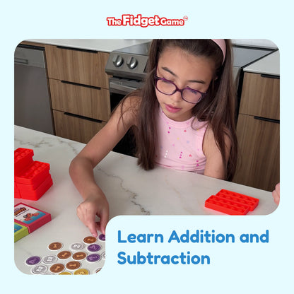 Math Ahoy educational toy from The Fidget Games with red bricks and numbered tokens on Tampa Home & Garden Store
