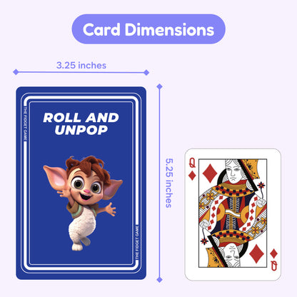 Division Card Pack by The Fidget Games blue card back with a cute creature, 3.25 x 5.25 in deck on Tampa Home & Garden Store